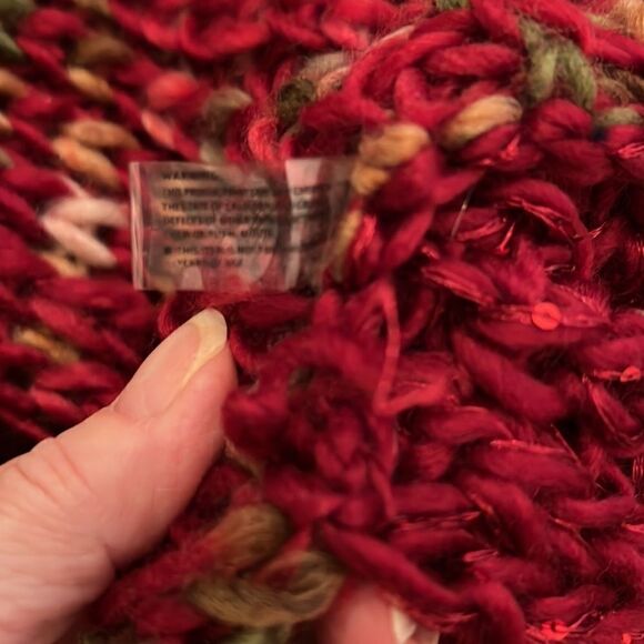 NWOT infinity scarf w/ sparkly sequins on 1 side & multi colored on the other - Picture 6 of 11